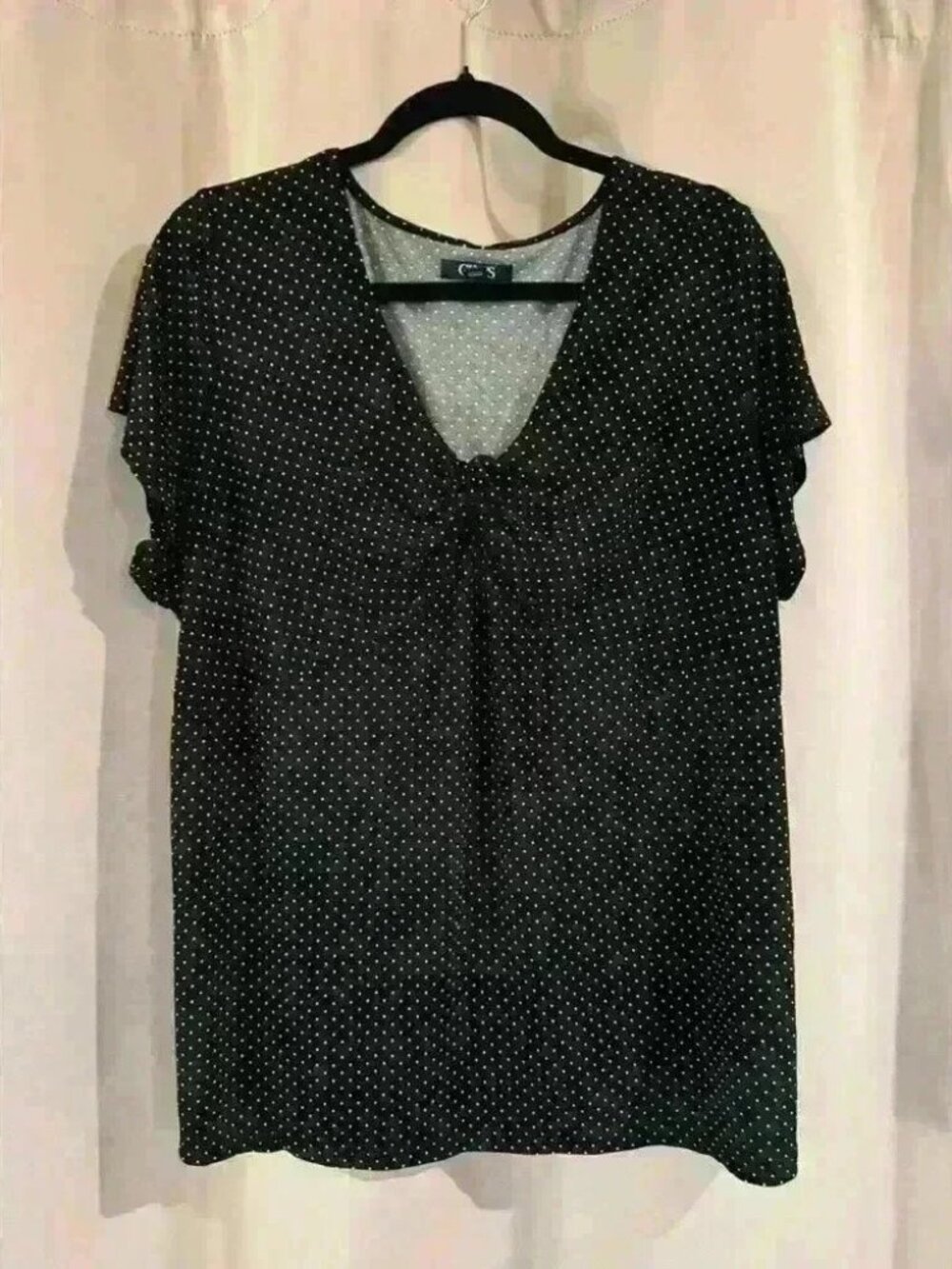 Women’s Polka Dot Chaps Blouse